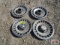 4 Hubcaps for Ford F-150, 2 are Missing the Center Cap