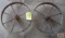 2-Antique Steel Wheels 14
