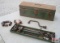 Green Metal Tool Box & Assorted Sockets