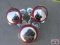 3-Red Tractor Steering Wheel Spinners