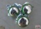3-Green Tractor Steering Wheel Spinners