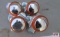 4-Orange Tractor Steering Wheel Spinners