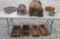 Wooden Drawers, Old Basket, Antique Steel Tractor Seat