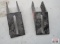 2-Black Metal Brackets