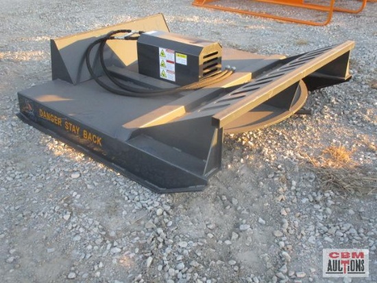 New 72" Wolverine Skid Steer Brush Cutter Mower With Hoses & Ends, Deck Built With 3/16" Steel, Twin