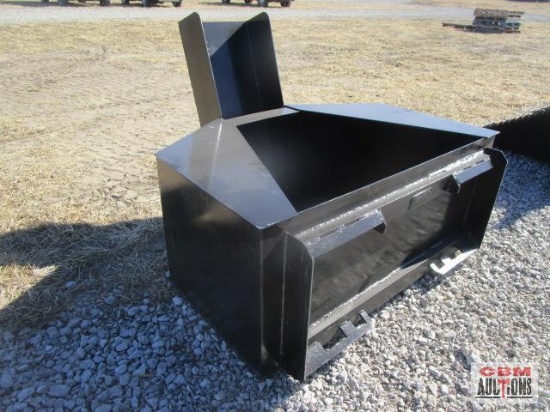 3/4 Cu Yard Skid Steer Concrete Placement Bucket Weighs #440