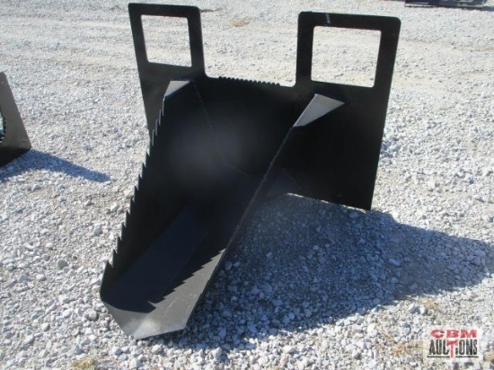 40" Skid Steer Tree Spade Ditch Bucket Weighs #241