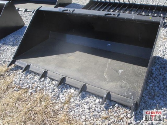 66" Skid Steer Tooth Bucket, Weighs #480