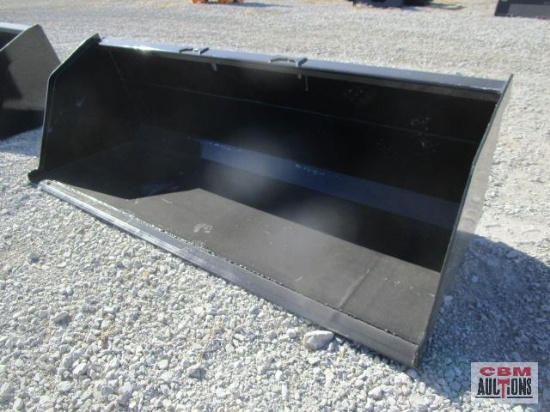 90" Skid Steer High Capacity Snow / Litter / Mulch Smooth Bucket Weighs # 570