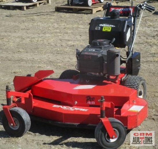 Encore 48" Walk Behind Mower, 17 Hp Kawasaki...(Nice Clean Mower Runs)