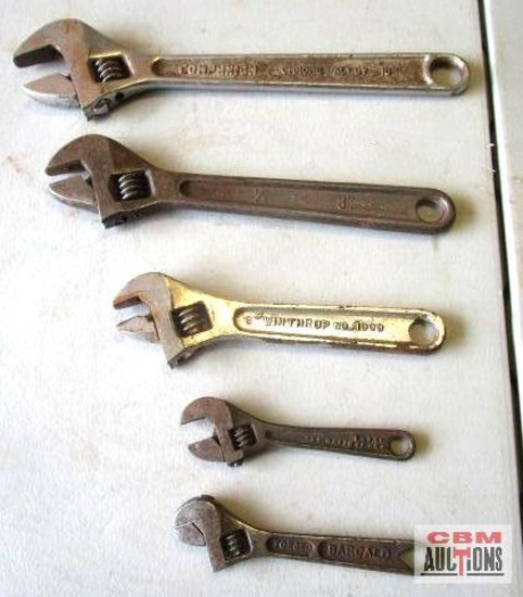 Adjustable Wrenches Assorted Sizes