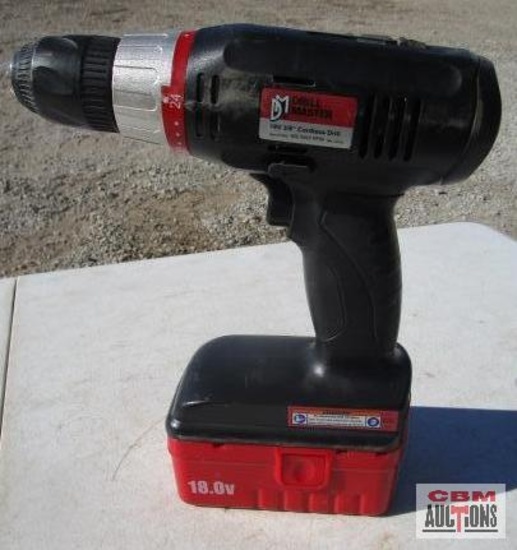 Drill Master 18 Volt 3/8 Cordless Drill NO Charger (Unknown)