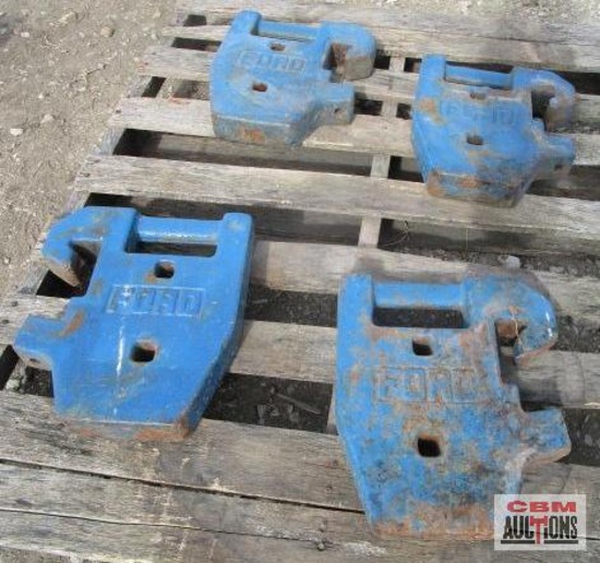 4- Ford #70 Tractor Suit Case Weights... 4 X TIMES THE BID