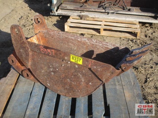 12" Pin On Backhoe Bucket