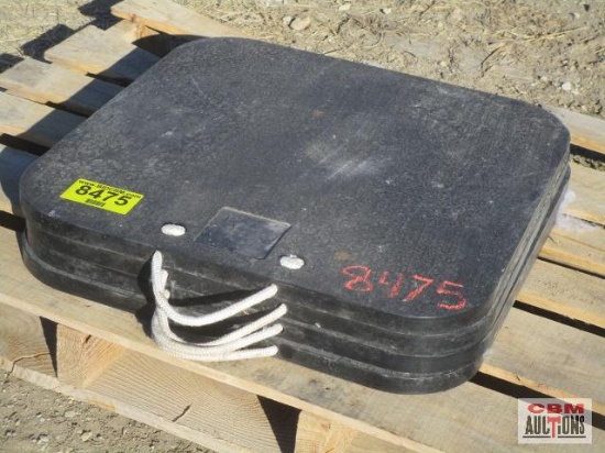 4- Black 24" Crane Outrigger Pads