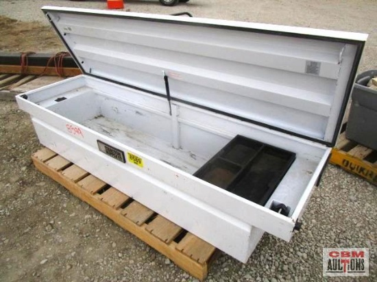 Tractor Supply White Cross Over Tool Box One Lid Style