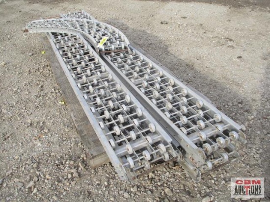 Hytrol Aluminum Rolling Warehouse...Sections 5-12"x10', 1-12"x6',1-12"x5' And Curved