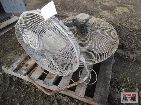 36" Wall Mount Electric Fan & 24" Floor Electric Fan