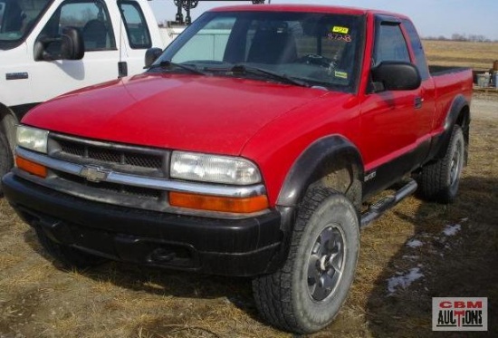 2002 Chevrolet S10 Extended Cab Pickup Truck, VIN # 1GCCT19W528183272