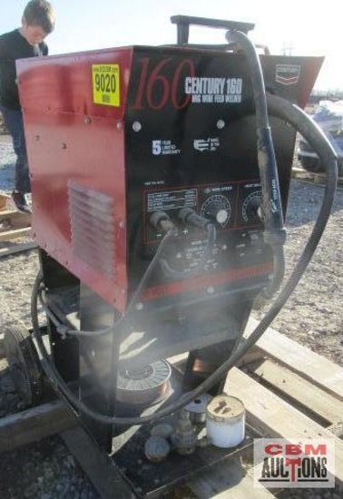 Century 160 Mig Wire Welder On Cart (Seller Said Works)