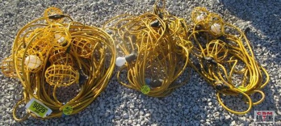 Temporary Construction...Work Lighting 2-50' & 1-100' Strings (Work)