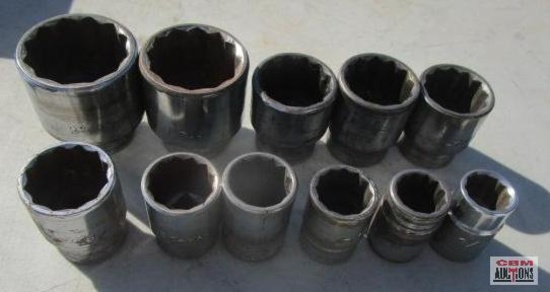 3/4" 12 Point Socket 7/8, 15/16, 1 1/16, 1 1/8, 1 3/16, 1 3/8, 1 7/16, 1 1/2, 1 7/8, 2