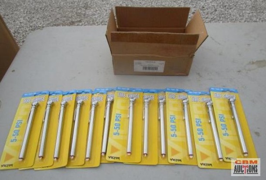 Victor Tire Gauges, Auto/Tire/SUV 5-50 PSI, New