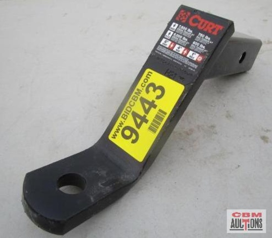 New Curt Receiver Hitch 6" Drop, 4" Rise, 1" Hole Fits 2" Receiver