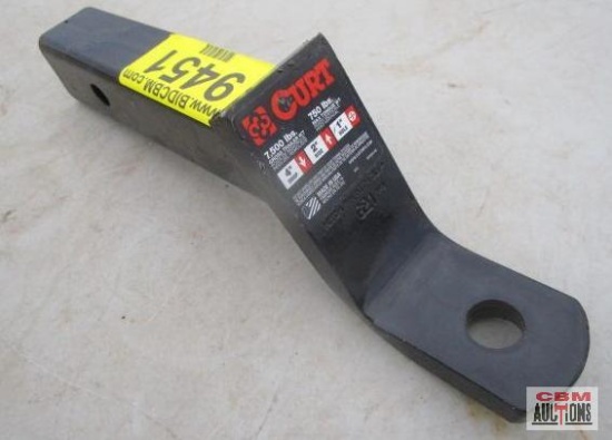 New Curt Receiver Hitch 4" Drop, 2" Rise, 1" Hole, 7,500 LB Fits 2" Receiver
