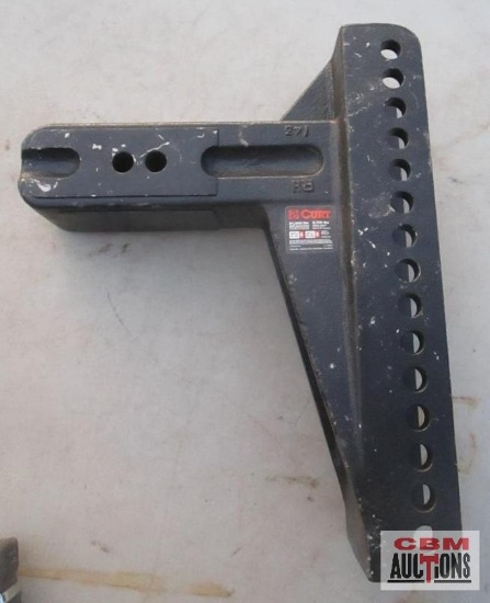 New Curt Receiver Hitch 10 5/8" Max Drop, 8 5/8" Max Rise, 1" Hole, with 21,000 LB...