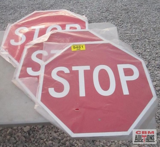 3 Stop Signs