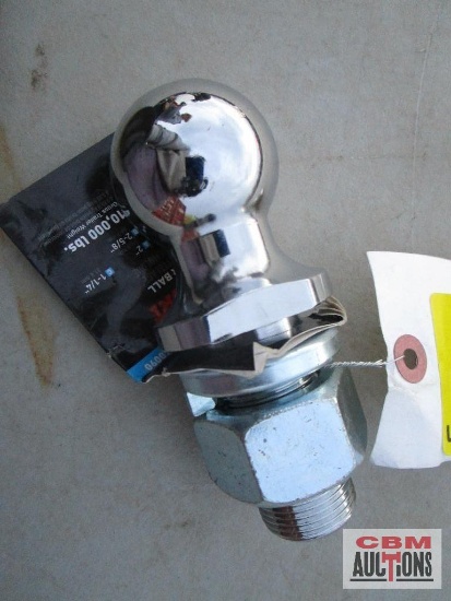 New Curt 2" Trailer Ball, 1 1/4" Shank, 2 5/8" Long GTW 10,000 LB