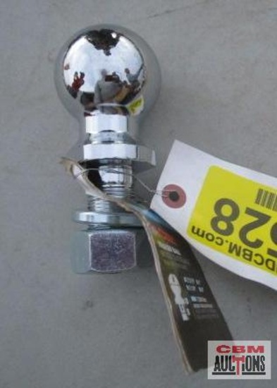 New Curt 2 5/16" Trailer Ball, 1" Shank, 2 1/8" Long GTW 7,500 LB