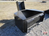 3/4 Cu Yard Skid Steer Concrete Placement Bucket Weighs #440