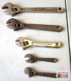 Adjustable Wrenches Assorted Sizes