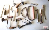 Hand Brace & Bit, Carpet Knife, Tongs, Speed Wrench, Copping Saw