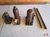 3 Bottle Jacks & 2 Handles