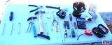 Hammers, Lineman Pliers, Fan, Tape Measure, Pocket Knife, Screwdrivers
