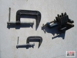 2- C-Clamps & Mini Vise
