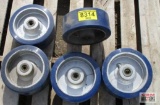 5-Heavy Duty Blue Castor Wheels 4