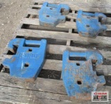 4- Ford #70 Tractor Suit Case Weights... 4 X TIMES THE BID