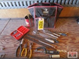 Husky Tool Bag With Hand Tools, Pliers, Files, Adjustable Wrench, Vise Grips, Bits