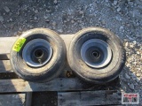 2- Duro 15x6x6 Tires & Wheels