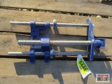 Blue Wood Working Bench Vise