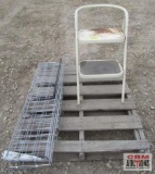 Kitchen 2-Step Stool & Metal Shelve Racking