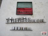 3/8 Drive 12 Pt Swivel Sockets & 1/4 & 3/8 Drive Sockets Craftsman, Wizard And Others