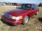 1998 Ford Crown Victoria Passenger Car, VIN # 2FAFP74W3WX125992