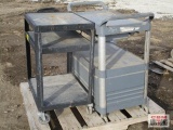 2-Utility Carts 1 Metal & 1 Plastic