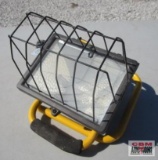Halogen Shop Light, 500 Watt, Missing Bolt on Hinge, Works