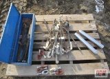 Blue Metal Tool Box With Anchors